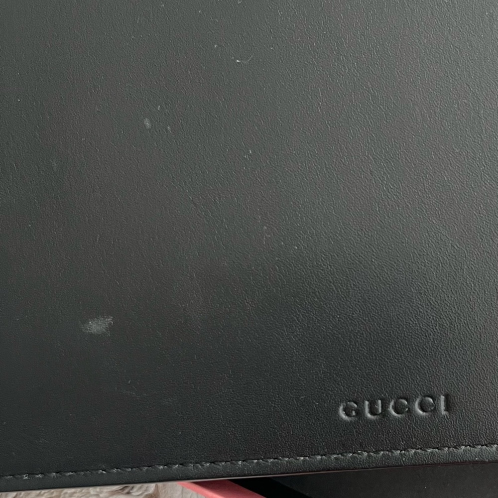 Gucci Life is Gucci Black Clutch with White/Red Graphic Text - Picture 12 of 12